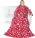 PAVILIA Wearable Blanket with Sleeves for Adult Women Men, Cozy Fleece Warm Wrap Throw with Arms, Gifts for Christmas, Wife by PAVILIA