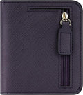 Gostwo Small Wallet for Women, Slim Bifold Credit Card Holder, Compact RFID Blocking Cash Wallet, Billfolds Thin Leather Zipper Pocket, Mini Wallet Gift for Ladies Teen Girls Travel with ID Window by Gostwo