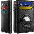 BULLIANT Magnetic Slim Leather Airtag Wallet Money Clip For Men 12Cards | RFID Blocking | Easy Access | Gift Boxed | Pocket Fit by BULLIANT
