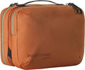 Eagle Creek Pack-It Trifold Toiletry Kit, Mandarin | Dopp Kit Toiletry Organizer with Padded Interior, Durable Hanging Hook and Large Compartments, Water-Resistant and Washable by EagleCreek