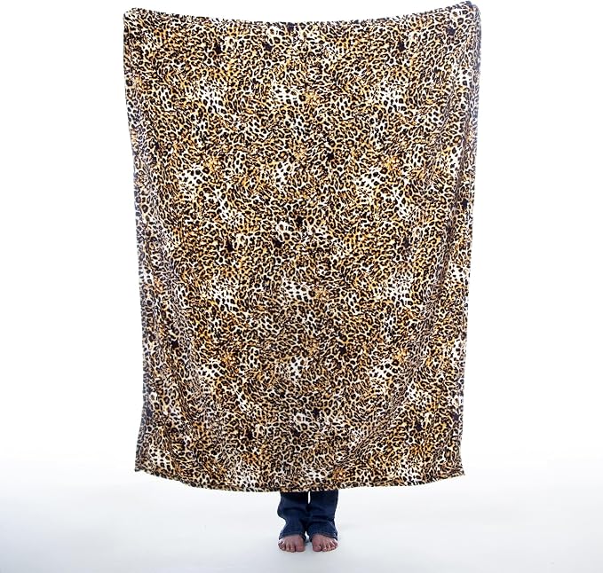 Carstens, Inc. Travel Blanket, Premium Compact 2-in-1 Airplane Blanket/Pillow, Leopard Print - Image 2