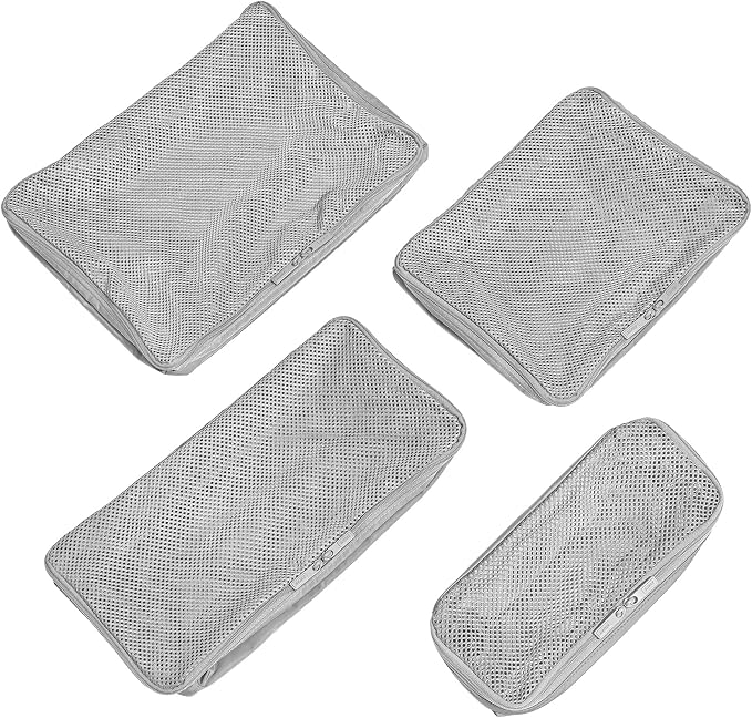 Away Insider Packing Cubes Set of 4, Lightweight Travel Luggage Organizers | 4-Piece Packing Cube Set for Suitcases, Carry-On Bags & Luggage, Lightweight Travel Organizers for Packing, Cloud Gray - Image 5
