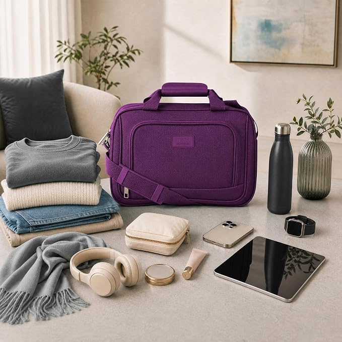 U.S. Traveler Rio 14" Travel Tote Bag, Lightweight 1200D Carry-On Bag for Women & Men - Image 3