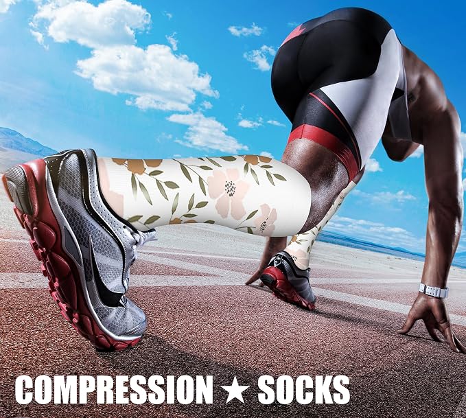 CHARMKING Compression Socks for Women & Men Circulation (3 Pairs) 15-20 mmHg is Best Support for Athletic Running Cycling - Image 3