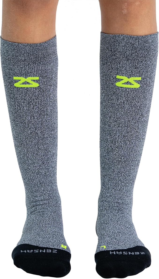 Zensah Tech+ Compression Socks - Knee High Running Socks for Sports, Travel, Made in Italy by Zensah