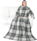 PAVILIA Wearable Blanket with Sleeves for Adult Women Men, Cozy Fleece Warm Wrap Throw with Arms, Gifts for Christmas, Wife by PAVILIA
