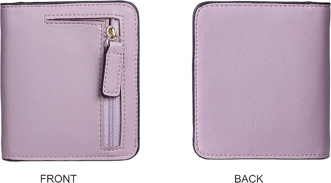 Gostwo Small Wallet for Women, Slim Bifold Credit Card Holder, Compact RFID Blocking Cash Wallet, Billfolds Thin Leather Zipper Pocket, Mini Wallet Gift for Ladies Teen Girls Travel with ID Window - Image 5