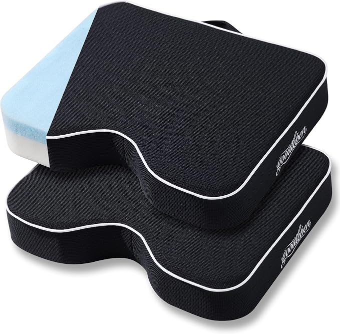 Stadium Cushion with Dual-Layer Foam (30D Support + 40D Memory), High Elasticity & Breathable, Waterproof Thick Bleacher Pad for Long Games, Portable for Outdoor Indoor Seating by Unknown