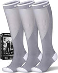 Compression Socks for Women and Men(3 Pairs)15-20mmHg - Best Circulation Support Socks by Bluemaple