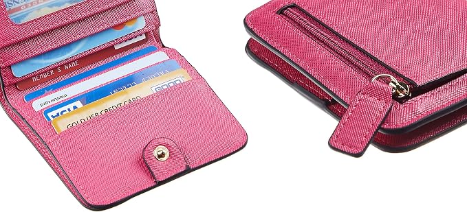 Toughergun Women’s Small Slim Leather Wallet with RFID Protection, Compact Bifold Mini Purse with Clear ID Window - Image 7