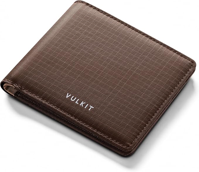 VULKIT Lite Wallet, RFID Blocking Bifold Wallets, Minimalist, Water-repellent & Wear-resistant by VULKIT