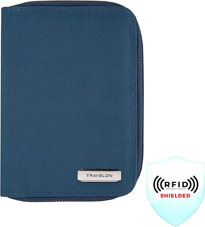 Travelon RFID Blocking Passport Zip Wallet - Image 2