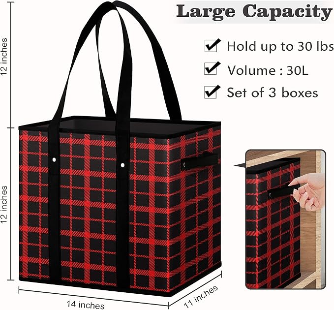 Reusable Grocery Bags 6 Pack, Foldable & Water Resistant Shopping Bags | Large Grocery Tote Bag Water Resistant Shopping Bags Foldable Grocery Bag for Clothes,Shoes and Picnic - Image 5