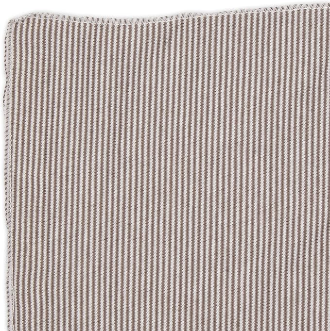 Bucky Jersey Stripe Comfort Travel Accessories, Blanket Scarf, Taupe, One Size - Image 3