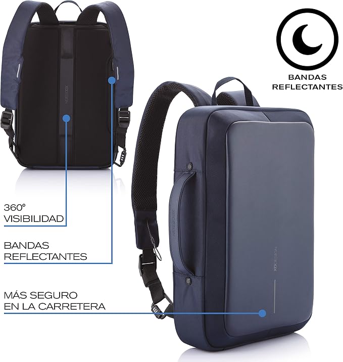 XDDesign Bobby Bizz 10 Liter Anti Theft Laptop Backpack with Padded 15.6" Laptop Sleeve, smart password lock, Water Repellent, USB Charging Port, travel backpack carry on flight for men and women - Image 7