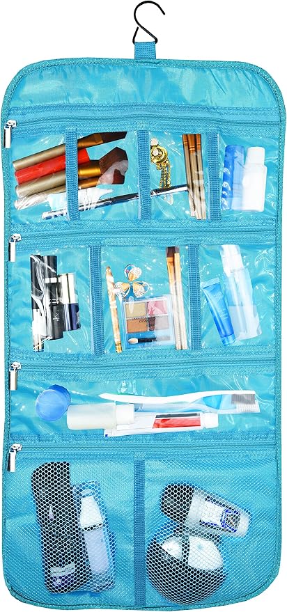 Freegrace Premium Hanging Toiletry Bag for Travel - Cosmetic, Jewelry, Toiletry, Makeup & Accessory Storage Organizer Bag, Large Size for Women & Men - Image 5