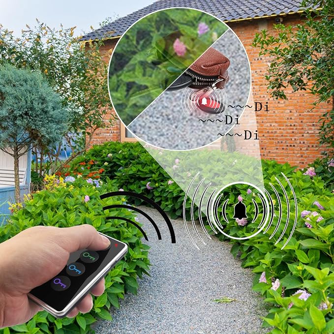 Key Finder Locator RF Wireless Remote Item Tracker with 4 Receivers | No App Required | 131FT Working Range | Ultra-Long Battery Life | 80dB | Built-in Flashlight - Image 6