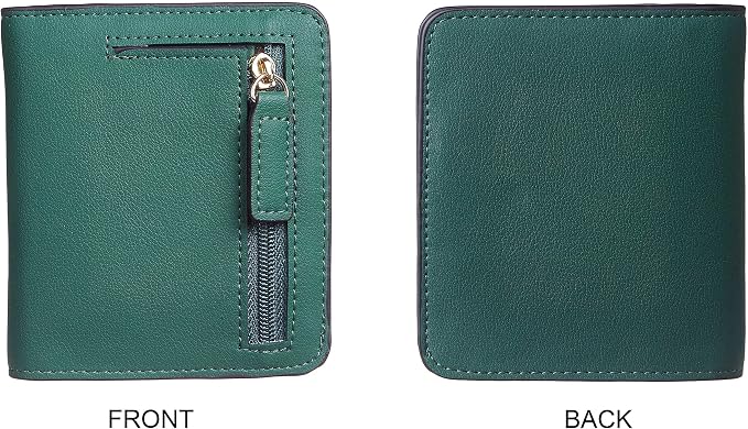 Gostwo Small Wallet for Women, Slim Bifold Credit Card Holder, Compact RFID Blocking Cash Wallet, Billfolds Thin Leather Zipper Pocket, Mini Wallet Gift for Ladies Teen Girls Travel with ID Window - Image 5