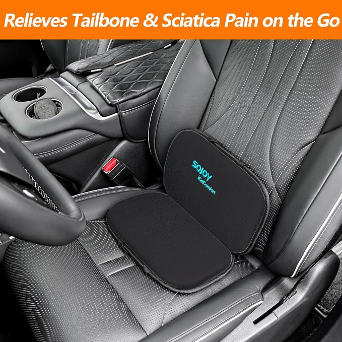 iGelComfort 3 in 1 Foldable Gel Seat Cushion Featured with Memory Foam (A Must-Have Travel Cushion! Smart, Easy Travel Cushion) (Size: 18.5“ x 15" x 2") - Image 5