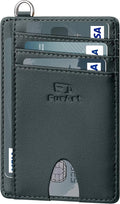 FurArt Slim Minimalist Wallet RFID Credit Card Holder for Men | slim minimalist compact rfid id window thin by FurArt