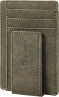Toughergun Slim Wallet for Men RFID Blocking Money Clip, Minimalist Front Pocket Credit Card Holder, Magnetic Thin Mens Wallets with ID Window by Toughergun
