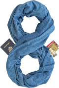 Zero Grid Infinity Travel Scarf Loop with Hidden Zipper Pockets for Passport, Phone, Cash, Cards by ZeroGrid