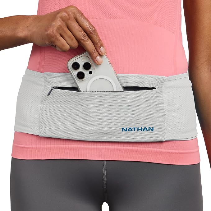 Nathan Zipster Max Running Belt, Running Belts for Women and Men, Bounce-Free Waist Pack with Extra Large Zipper Pocket, Smartphone Storage, Walking, Gym, Hiking - Image 8