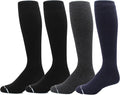 Dr. Motion 4 Pairs Men's Athletic Traveler Graduated Compression Knee High Socks by Dr.+Motion