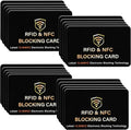 SaiTech IT 20 Pack RFID Blocking Card for Credit Debit ID Card, Black | Slim Anti-Theft Contactless NFC RFID Blocker Protector, Easily Fit into Wallet and Purse, for Men & Women by SaiTechIT
