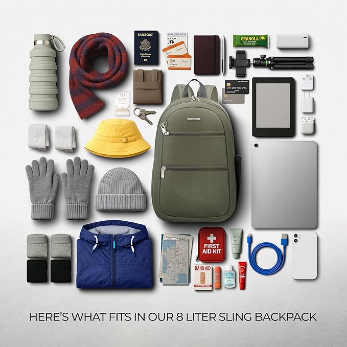 Travelon Anti-Theft Classic Convertible Sling Backpack - Image 7