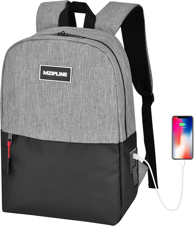 Backpack Bag- Classics Casual Travel Daypack Travel bags for for Men & Women Work (Black/Grey) by smellproofstoragesolution