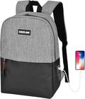Backpack Bag- Classics Casual Travel Daypack Travel bags for for Men & Women Work (Black/Grey) by smellproofstoragesolution