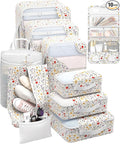 OlarHike 10 Set Packing Cubes for Travel,Gifts for Women Mom,Anti-Tearing Suitcase Organizer,with Over 1000 pcs Mesh Holes,Vacation Essentials & Accessories for Cruise Ship by OlarHike