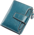Small Compact Women Wallet RFID Blocking Genuine Leather Bifold Purse with ID Windows by Lavemi