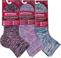 Dr. Motion Compression Quarter Socks For Women With Enhanced Cushion And Breathable Arch Support 6 Pairs by Dr.+Motion