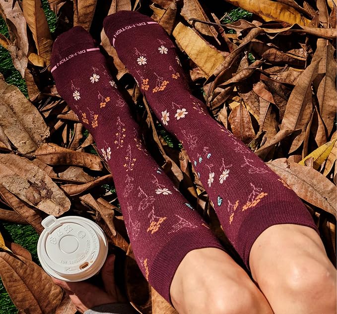 Dr. Motion 3 Pairs Therapeutic Graduated Compression Women's Knee-hi Socks - Image 3