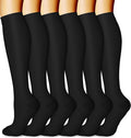 CHARMKING 6 Pairs-Compression Socks for Women & Men Circulation Best Support for Nurses, Running, Athletic,Flight Travel by CHARMKING
