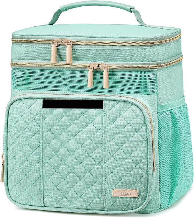 Tealari Large Toiletry Bag for Women Men,Bathroom Bag,Water Resistant Shower Bag,Makeup Bag,Portable Shower Caddy for College Dorm,Hanging Travel Toiletry Bag with Transparent Waterproof Phone Pocket by Tealari