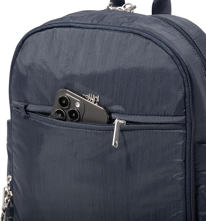 Securtex Anti-Theft Getaway Backpack - 9.4"x13"x5" Travel Safe Bag w/Locking Zippers, Slash-Resistant, RFID - Image 8