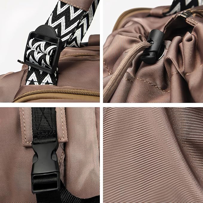 Tote Bag Large Capacity Lightweight Backpack with 15 Pockets Nylon Shoulder Bag for Car Travel Mother Bag - Image 2
