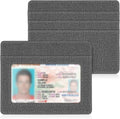 FINTIE Slim Minimalist Front Pocket Wallet RFID Blocking Credit Card Holder | Card Cases with ID Window for Men Women, Denim Gray by Fintie