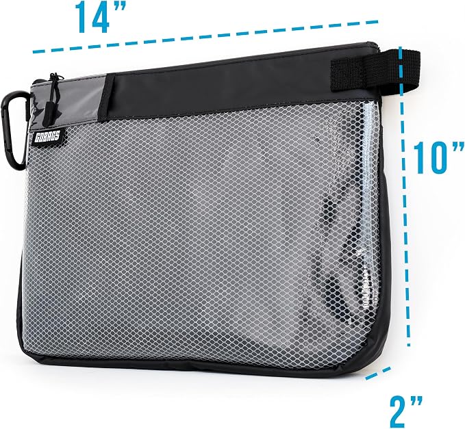 Production Zipper Bags - Electronics & Camera Accessories Bag - Cable organizer, Gear Accessory Pouch, Travel Camera Essentials (Large, Black) - Image 5