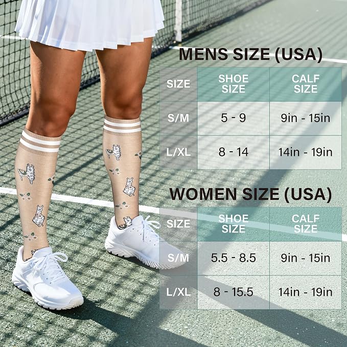 Acture 6 Pack Compression Socks for Women and Men - Knee High for Medical, Running, Nurses, Travel - Image 3