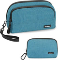 Electronics Organizer Travel Case, Cord Organizer Travel Essentials, Cable Bag, Tech Pouches,Blue 19NV & 20NV by Zealearn