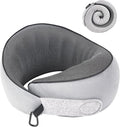 Travel Neck Pillow Airplane Neck Support Ergonomic Design for Traveling | 100% Pure Memory Foam Suitable for Airplanes,Offices and Cars, Grey, Standard, C-Shape by KPNEOL