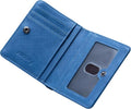 Alldaily Small RFID Wallet for Women Slim Compact Bifold Pocket Ladies Travel Mini Purse (Blue) by Alldaily