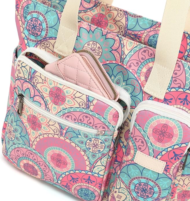 Women Tote Bag With Muti-Pockets,Lightweight Shoulder Bag,Large Capacity Handbag for Travel, Work, Gym - Image 5