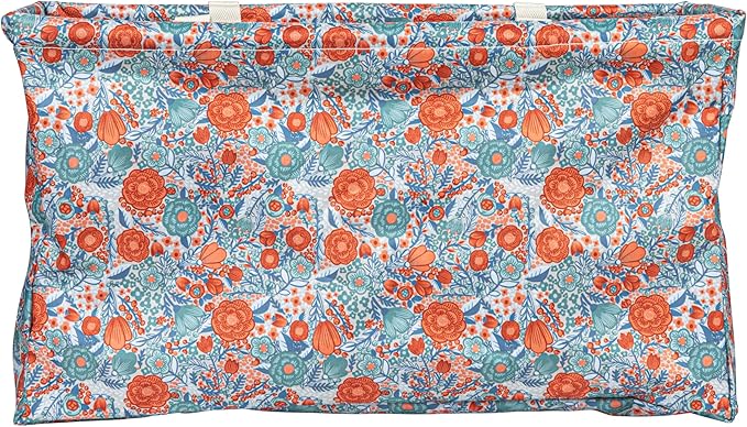 Household Essentials Flower Print Krush Container All-Purpose Utility Tote, Multicolor - Image 5