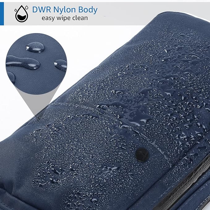 Purevave Compact Mens Toiletry Travel Bag Hanging, Mens Dopp Kit for Travel Waterproof, Wash Pouch Blue | Minimalist compact design with multiple pockets, saves space in luggage and bathrooms - Image 5