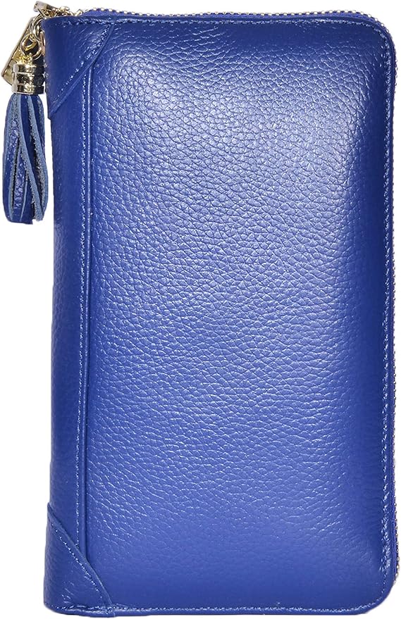 Easyoulife Credit Card Holder Wallet Womens Zipper Leather Case Purse RFID Blocking - Image 2